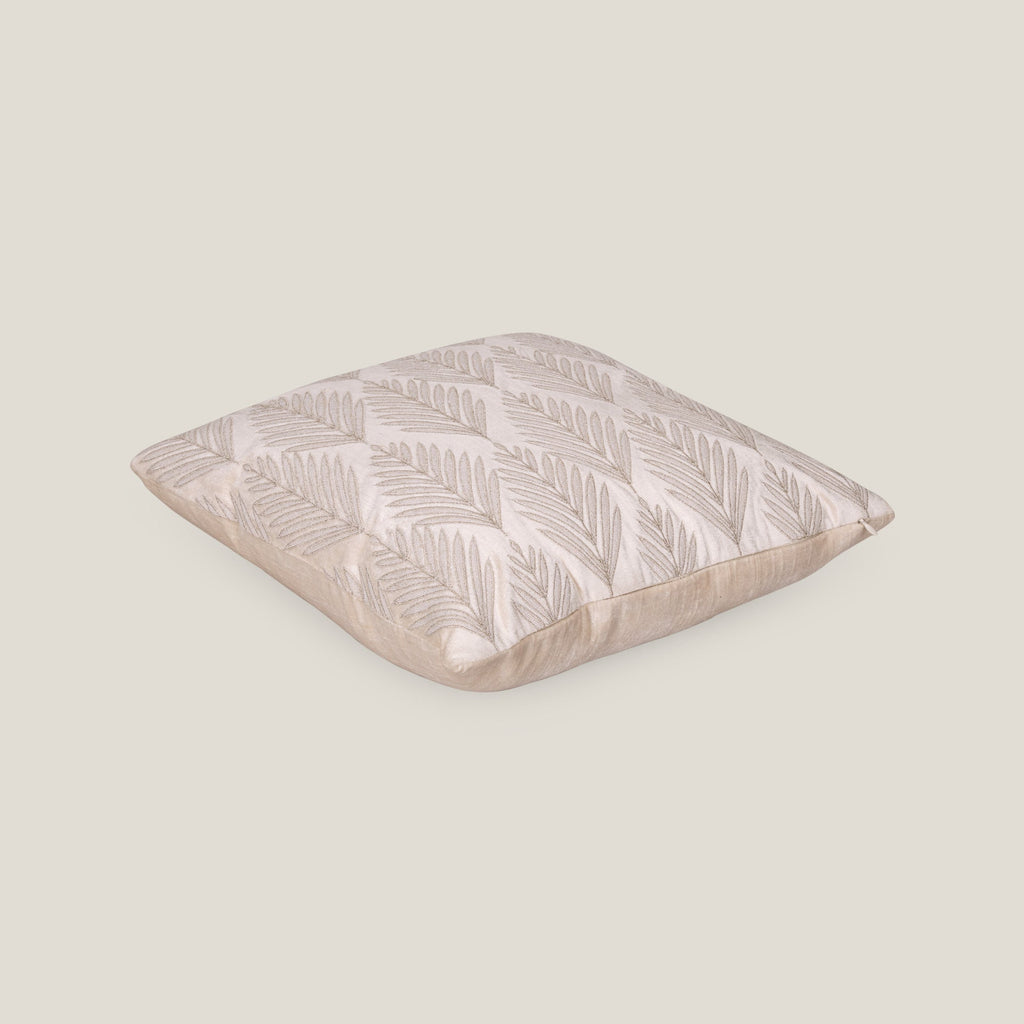 Lavinia Cord Emb. Off White Cushion Cover