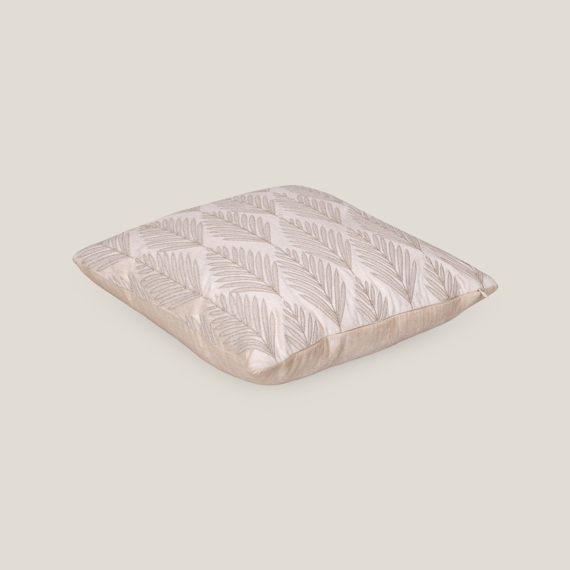 Lavinia Cord Emb. Off White Cushion Cover