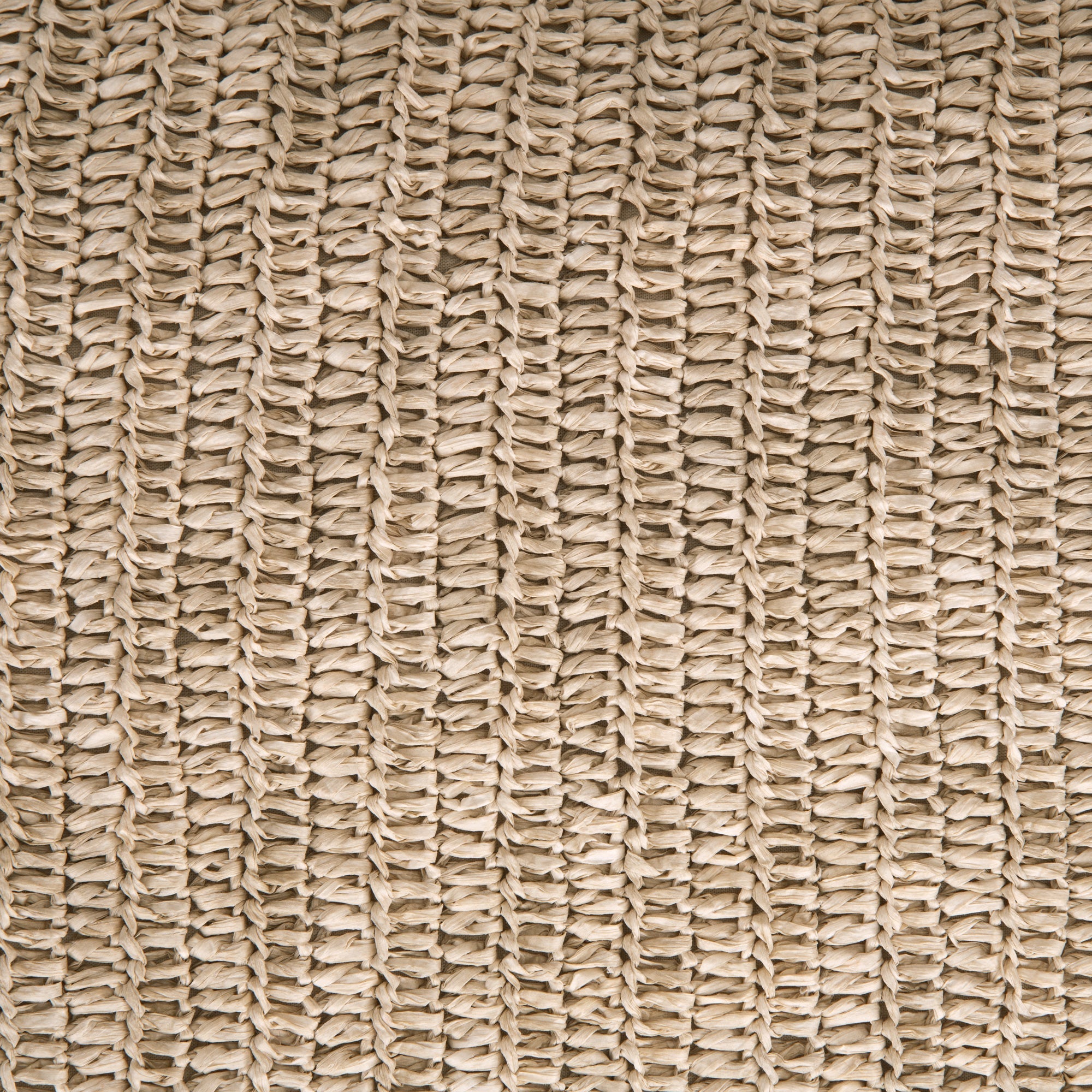 Raffia Yellow Handwoven Square Cushion Cover