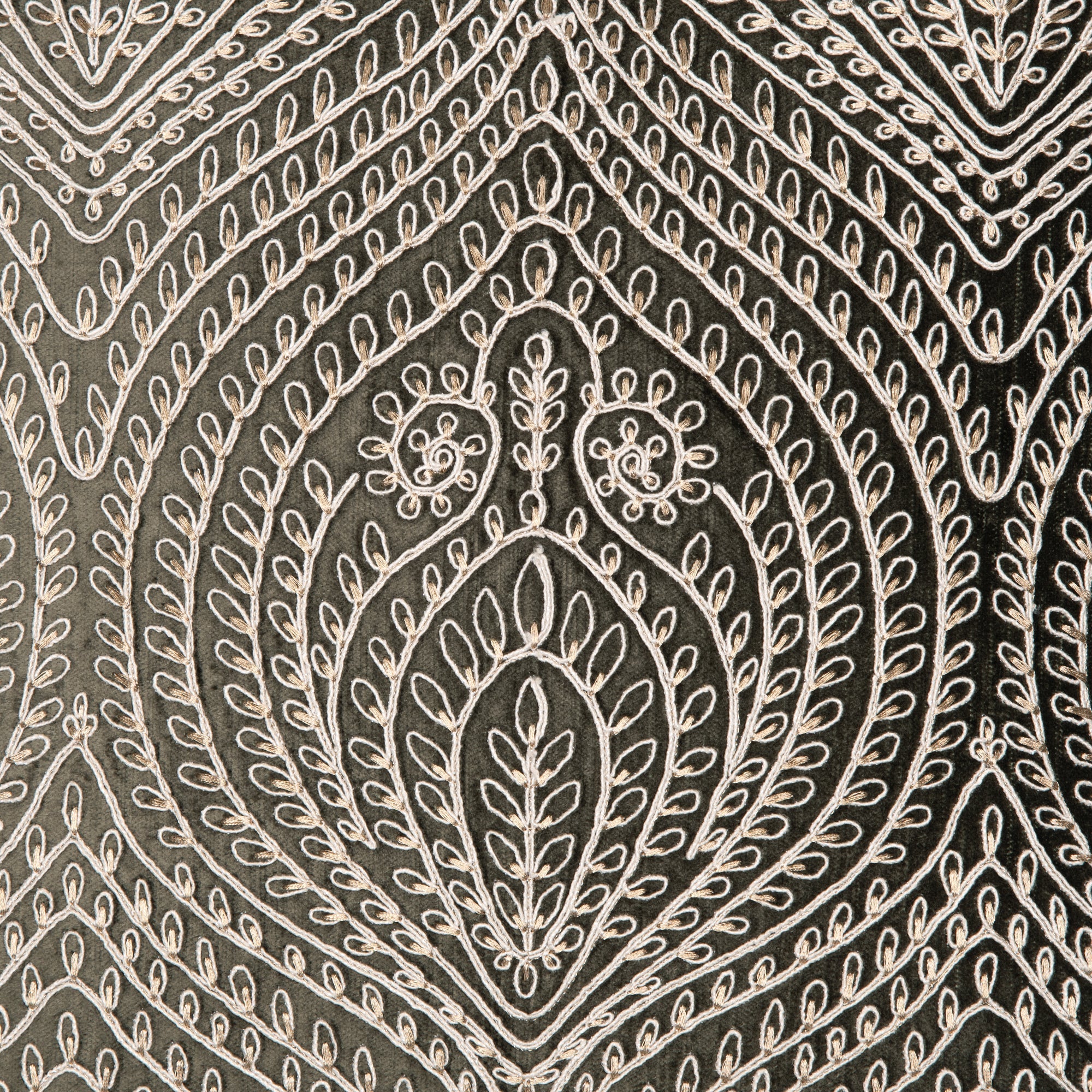 Oakley Green Emb. Cushion Cover