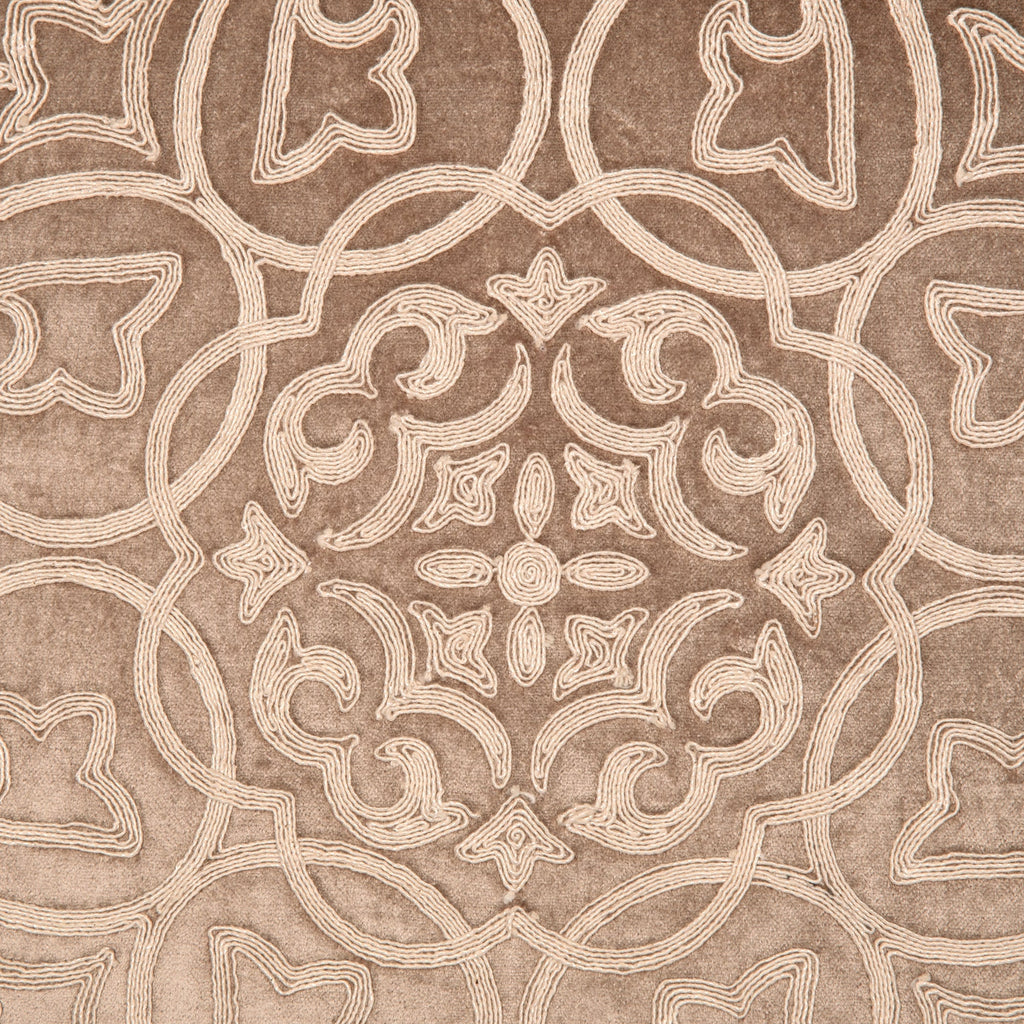 Flora Beige Emb. Cushion Cover