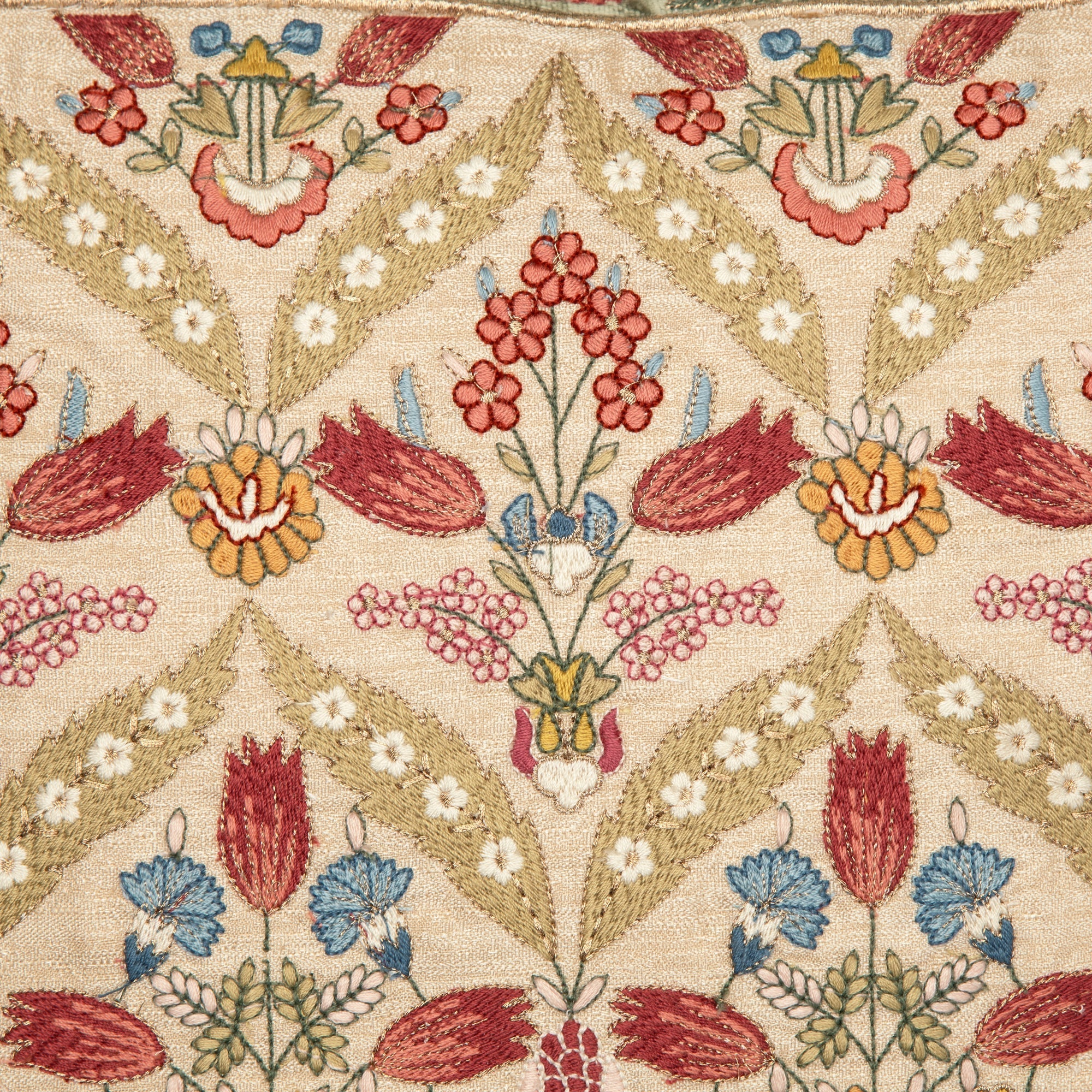 Fergana Beige Emb. Cushion Cover