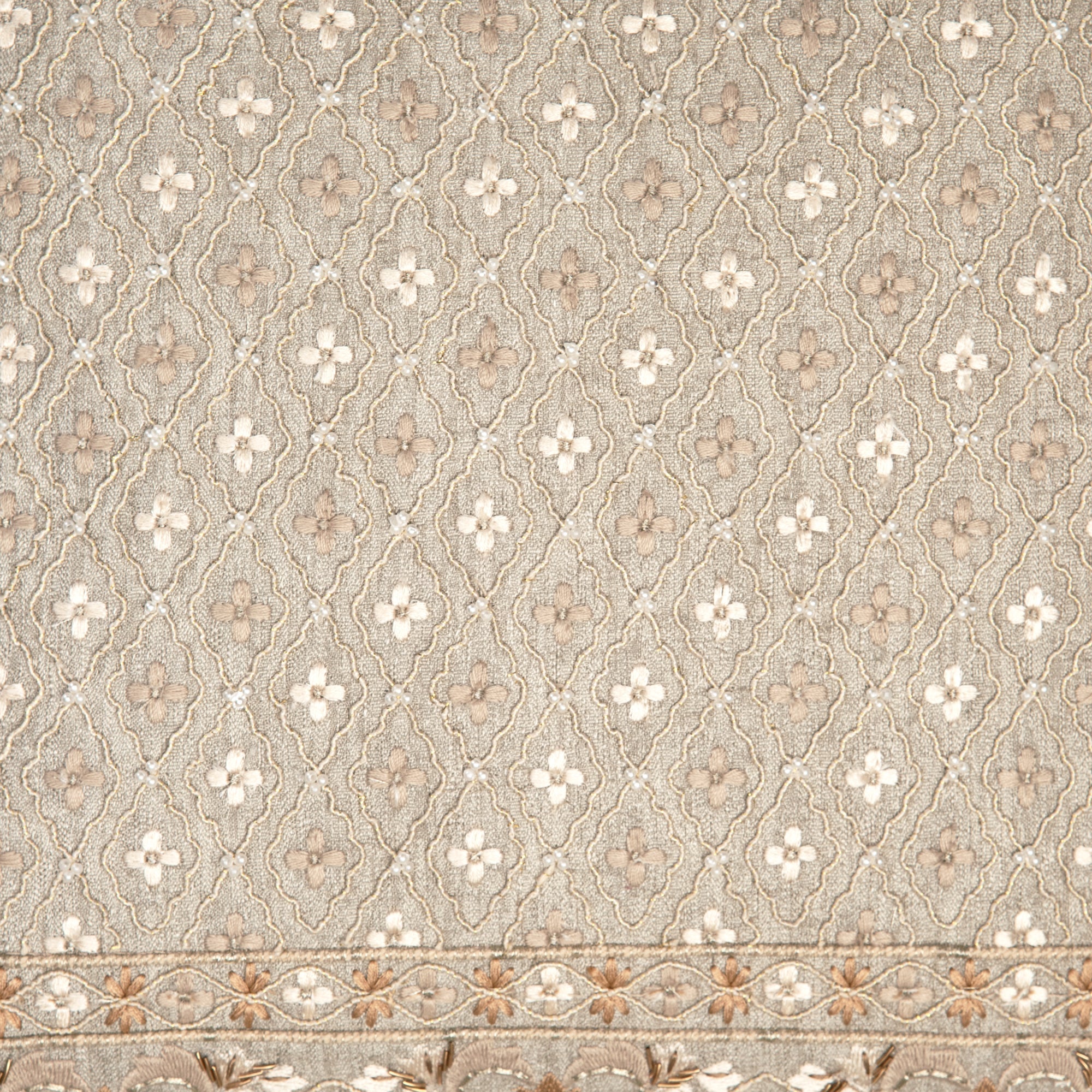 Jennie Grey Emb. Cushion Cover