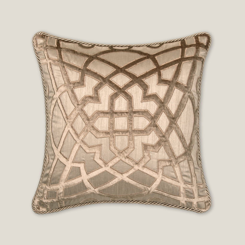 Karla Beige Emb. Cushion Cover