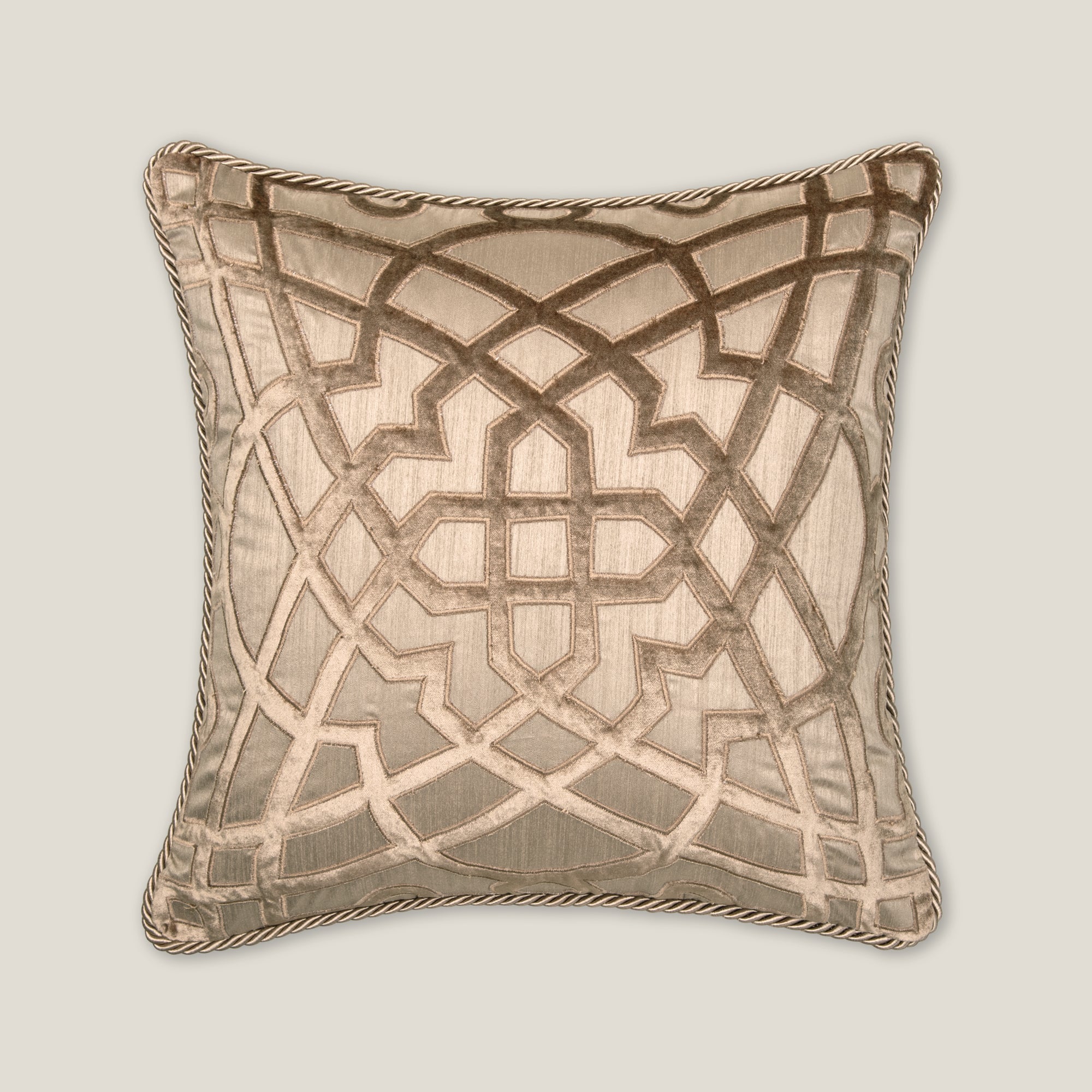 Karla Beige Emb. Cushion Cover