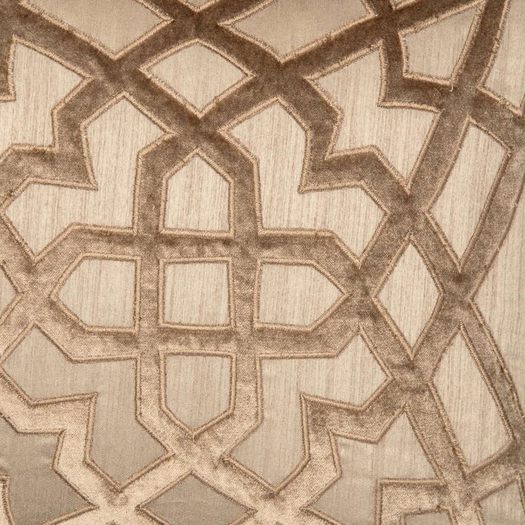 Karla Beige Emb. Cushion Cover