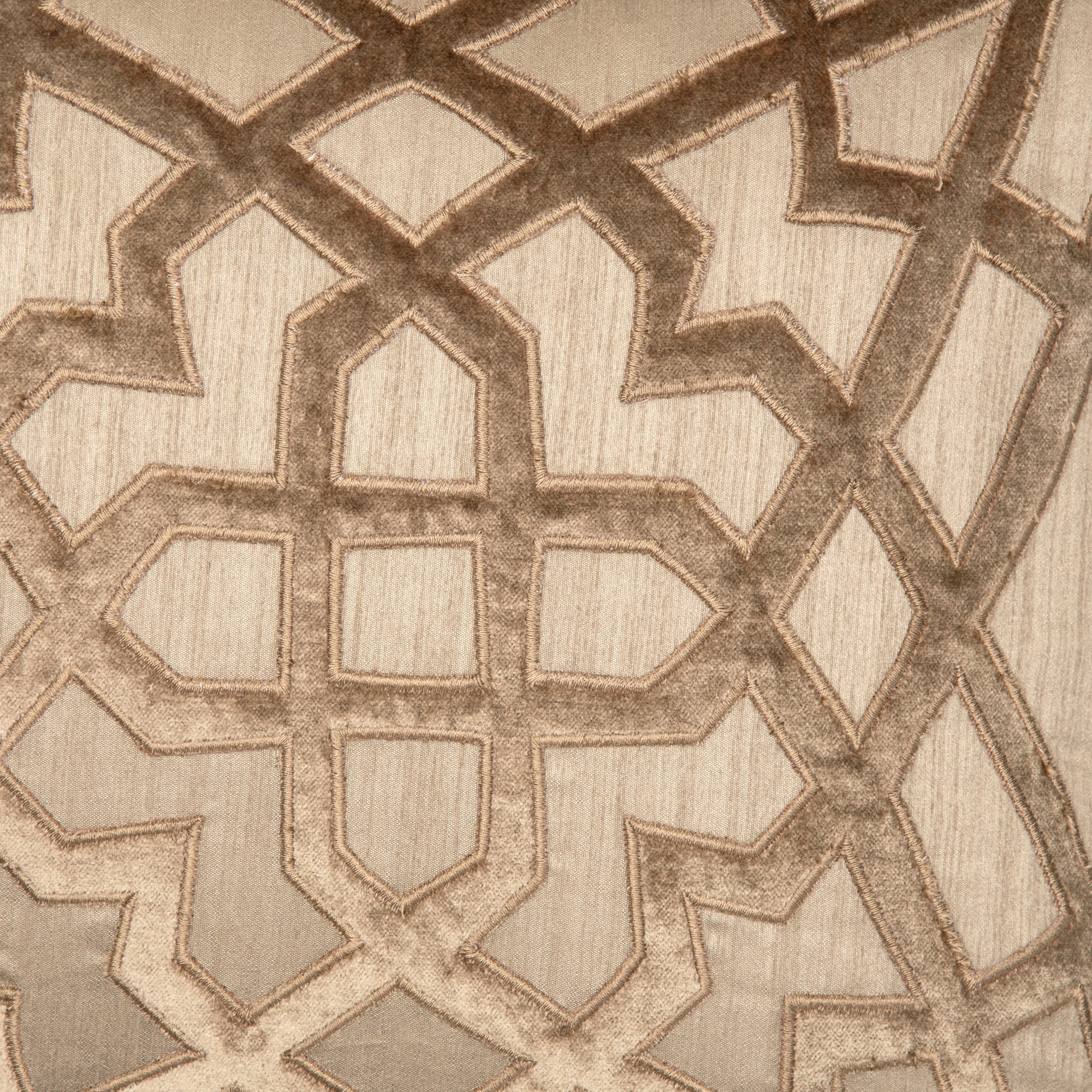 Karla Beige Emb. Cushion Cover