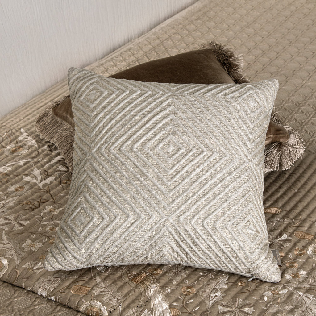 Arlene Grey Emb. Cushion Cover